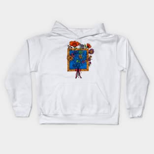 Framed Flowers Kids Hoodie